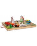 Дървен игрален комплект Melissa & Doug - Куфарче, ферма