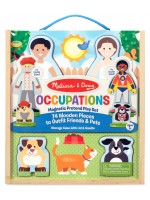 Дървен игрален комплект Melissa & Doug  - Магнитни фигурки