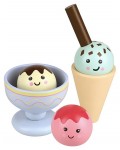 Дървен игрален комплект Orange Tree Toys - Сладоледи, 6 части