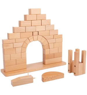 Дървен игрален комплект Smart Baby - Римска арка