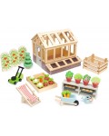 Дървен игрален комплект Tender Leaf Toys - Оранжерия и градина