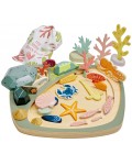 Дървен игрален комплект Tender Leaf Toys - Скален басейн