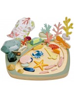 Дървен игрален комплект Tender Leaf Toys - Скален басейн