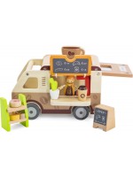 Дървен игрален комплект Viga - Каравана за кафе