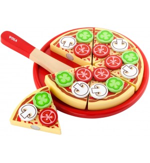 Дървен игрален комплект Viga - Пица