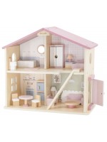 Дървен игрален комплект Viga Toys Polar B - Къща за кукли, с аксесоари