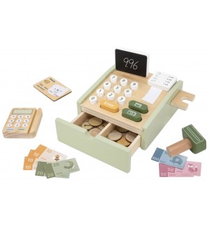 Дървен игрален комплект Viga Toys Polar B - Касов апарат 