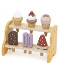 Дървен игрален комплект Viga Toys PolarB - Щанд за сладоледи