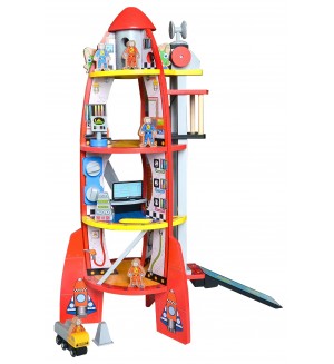 Дървен комплект Acool Toy - Космическа ракета
