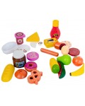 Дървен комплект Acool Toy - Кутии с хранителни продукти