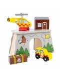 Дървен комплект Bigjigs Rail – Планинско спасяване, 5 части