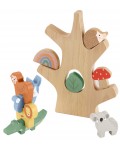 Дървен комплект Fisher Price - Дърво за баланс с фигури