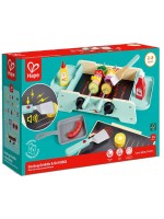 Дървен комплект HaPe International - Барбекю със звуци, 24 части Дървен комплект HaPe International - Барбекю със звуци, 24 части