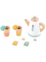 Дървен комплект Lelin - Кана за чай, с аксесоари