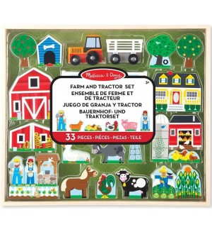 Дървен комплект Melissa and Doug - Създай ферма