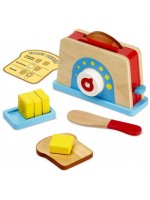 Дървен комплект Melissa & Doug  - Тостер за хляб и масло