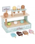 Дървен комплект Tooky Toy - Магазин за сладолед