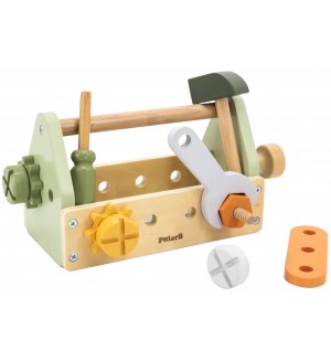 Дървен комплект Viga Toys PolarB - Кутия с инструменти