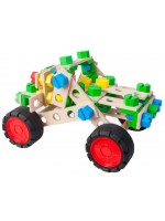 Дървен конструктор 3 в 1 Alexander - Офроуд автомобил, 91 части