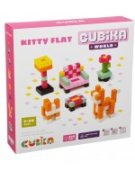 Дървен конструктор Cubika - Котешки апартамент