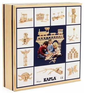 Дървен конструктор Kapla - 100 части