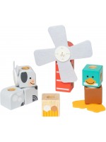 Дървен конструктор Melissa & Doug Blockables - Ферма, 16 части Дървен конструктор Melissa & Doug Blockables - Ферма, 16 части