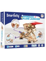 Дървен конструктор Smart Games Smartivity - Хидравлична самолетна писта за изстрелване