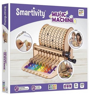  Дървен конструктор Smart Games Smartivity - Музикална машина, 233 части