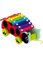 Дървен ксилофон с колелца Acool Toy - Калинка
