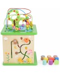 Дървен куб Tooky Toy - Център за игра, Гора