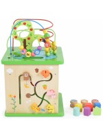 Дървен куб Tooky Toy - Център за игра, Гора