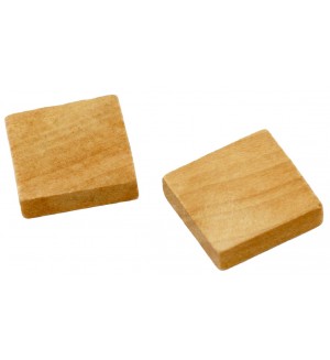 Дървен квадрат Ем Арт - 20 x 5 mm (5 бр.)