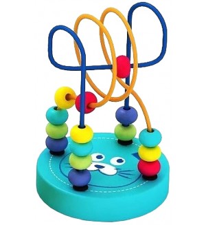 Дървен лабиринт с мъниста Acool Toy - Коте