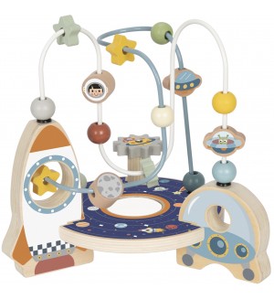 Дървен лабиринт Tooky Toy - Космическа станция