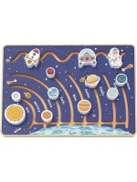 Дървен лабиринт Tooky Toy - Космос Дървен лабиринт Tooky Toy - Космос