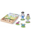 Дървен магнитен комплект Melissa and Doug - Най-добри приятели