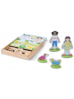 Дървен магнитен комплект Melissa and Doug - Най-добри приятели