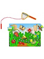 Дървен магнитен пъзел Melissa & Doug - С въдица и буболечки
