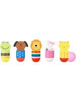 Дървен мини боулинг Orange Tree Toys - Животни