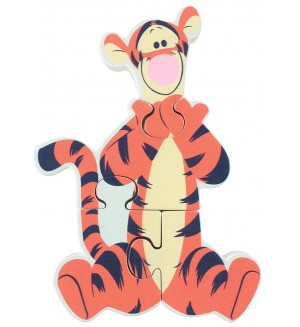 Дървен мини пъзел Orange Tree Toys - Тигър