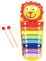 Дървен музикален инструмент Acool Toy - Ксилофон с лъв 