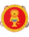 Дървен музикален инструмент Orange Tree Toys - Тамбурина, лъв