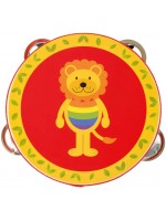 Дървен музикален инструмент Orange Tree Toys - Тамбурина, лъв