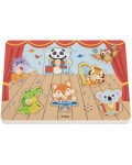 Дървен музикален пъзел Viga Toys – Животни музиканти