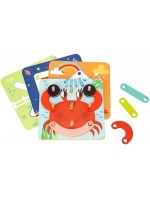 Дървен образователен пъзел Tooky toy - 4 в 1