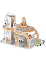 Дървен паркинг Tooky Toy - Космическа станция