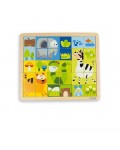 Дървен пъзел Andreu toys от 30 части - Джунгла