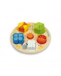 Дървен пъзел Andreu toys - Цифри, форми и цветове