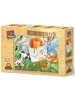 Дървен пъзел Art Puzzle от 100 части - Училище в гората