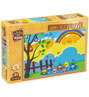 Дървен пъзел Art Puzzle от 25 части - Време за баня